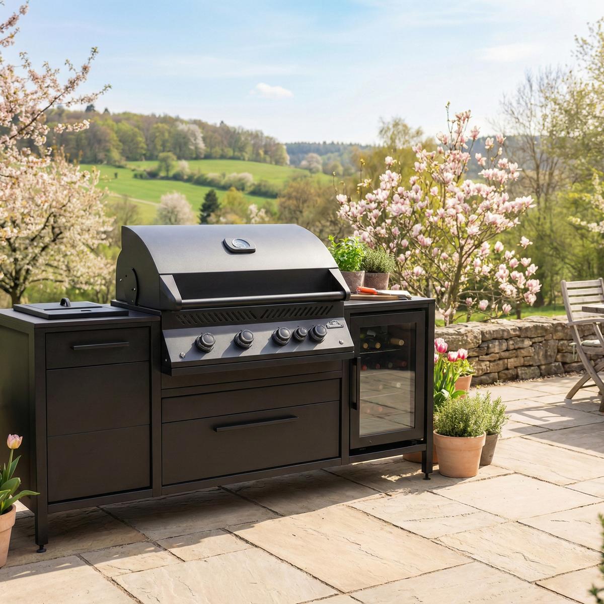 Outdoor Küche planen 2 BURN BBQ - Exklusive Gartenküche der Serie burn BBQ – wetterfeste Outdoorküche geplant und montiert in Niederösterreich von B&B Design